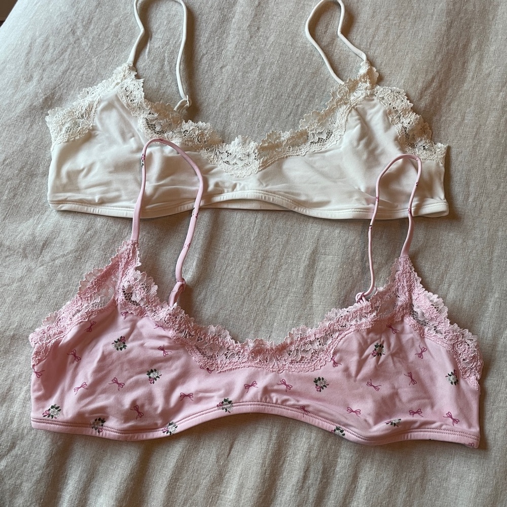 SKIMS Fits Everybody Lace Scoop Bralette Pack